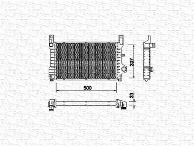 MAGNETI MARELLI 350213511000 -  Радиатор, охлаждение двигателя